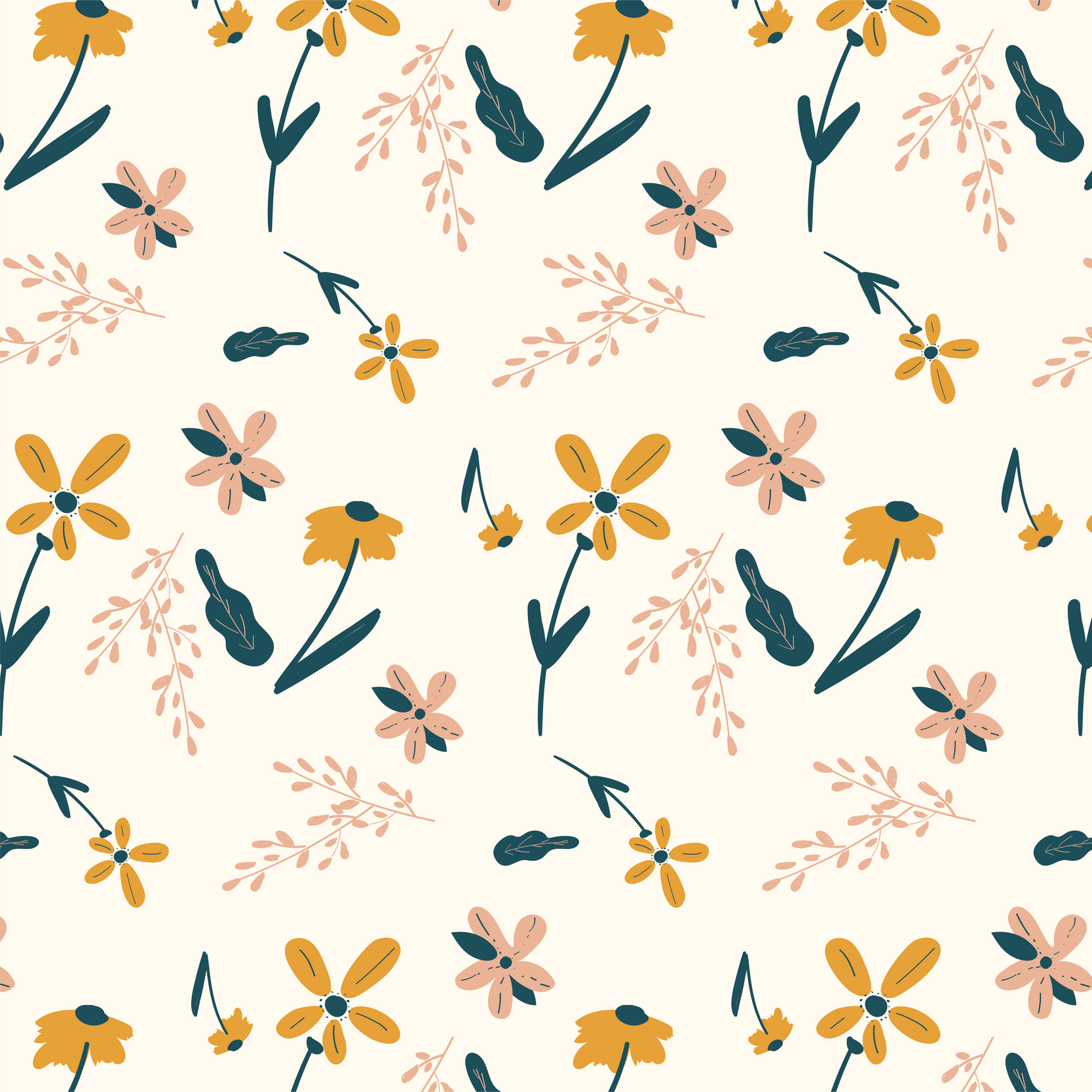 Floral Seamless Pattern 4